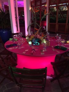 event Illuminated table